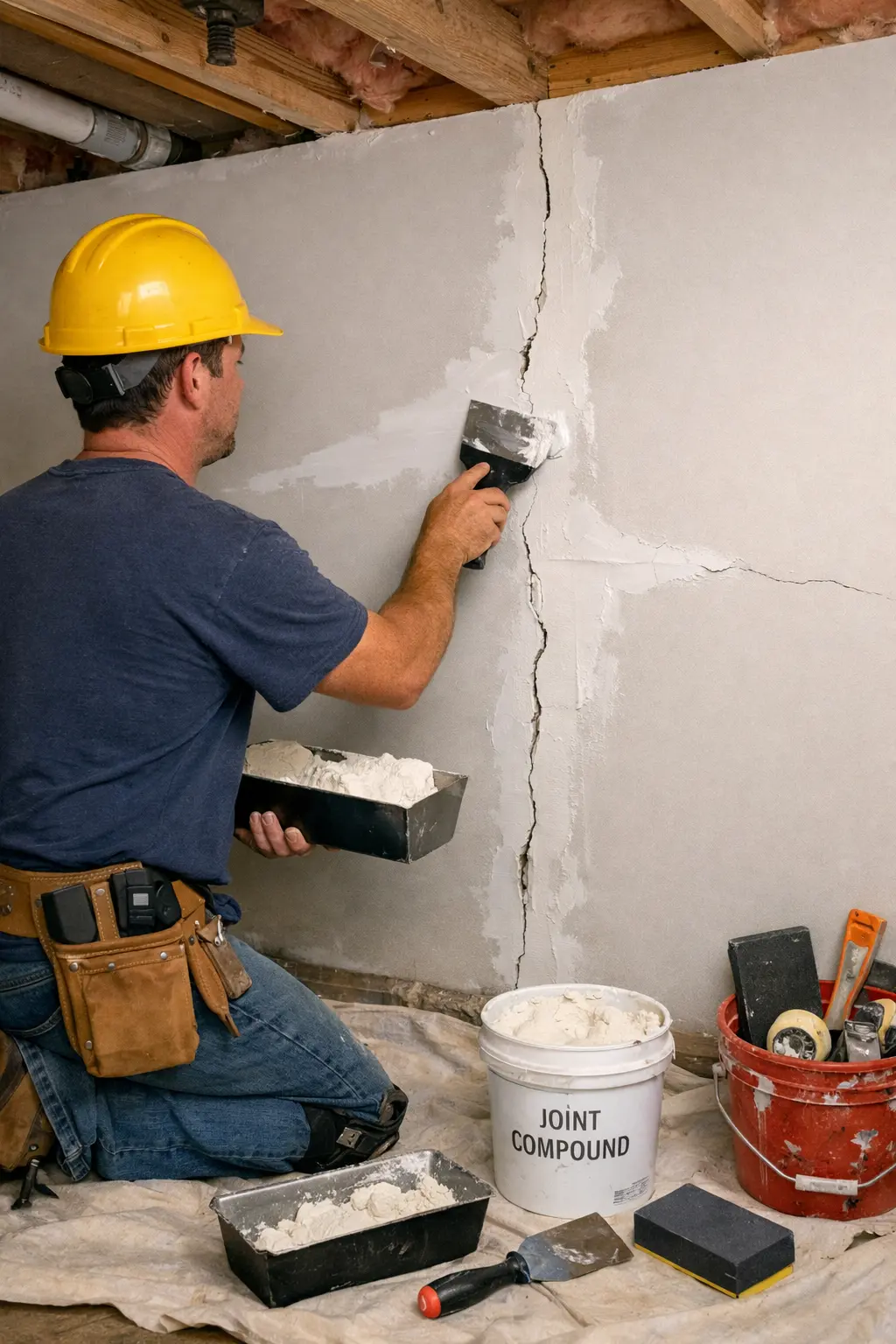 Foundation Crack & Drywall